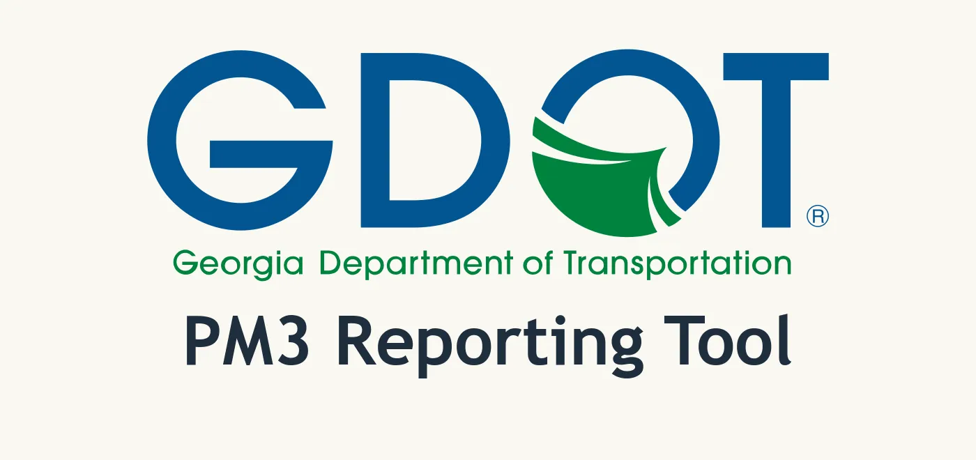 GDOT PM3 Reporting Tool logo